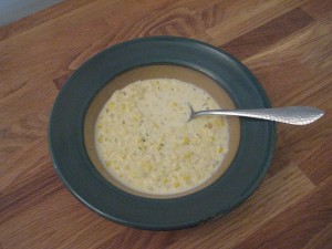 Mm, creamed corn!