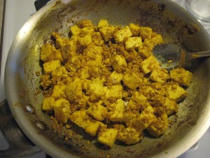 Spiced paneer